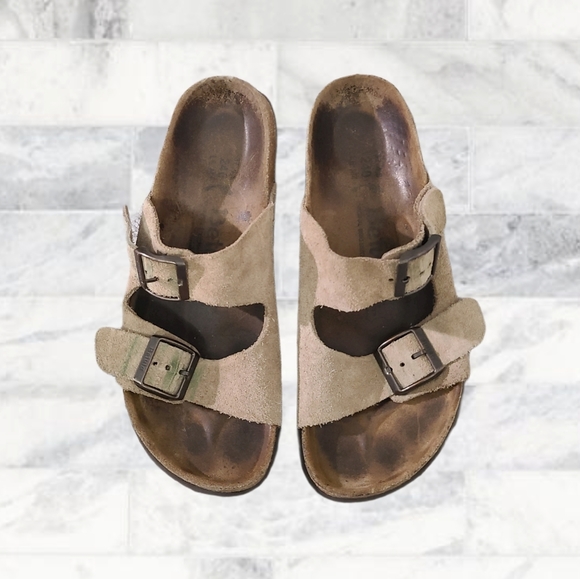Birkenstock Betula Arizona Sandal Tan Suede 6